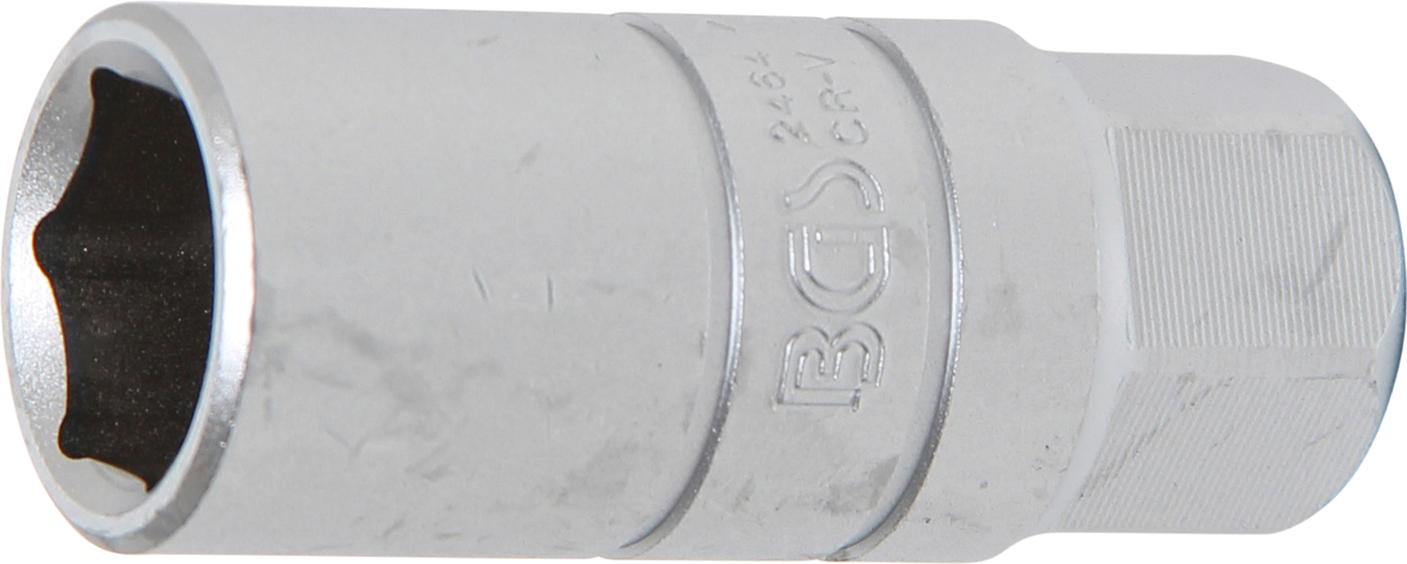 BGS Zündkerzen-Einsatz Sechskant | Antrieb Innenvierkant 10 mm (3/8") | SW 18 mm