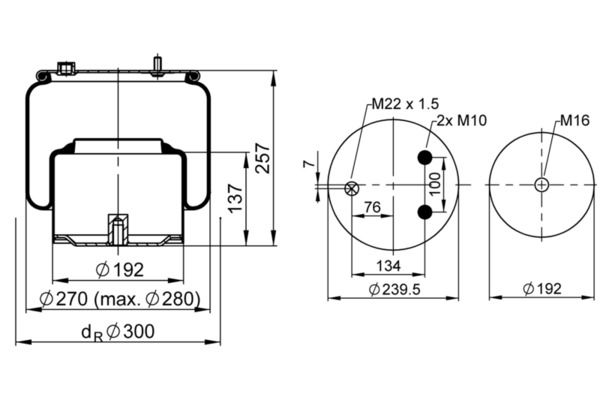 Federbalg, Luftfederung