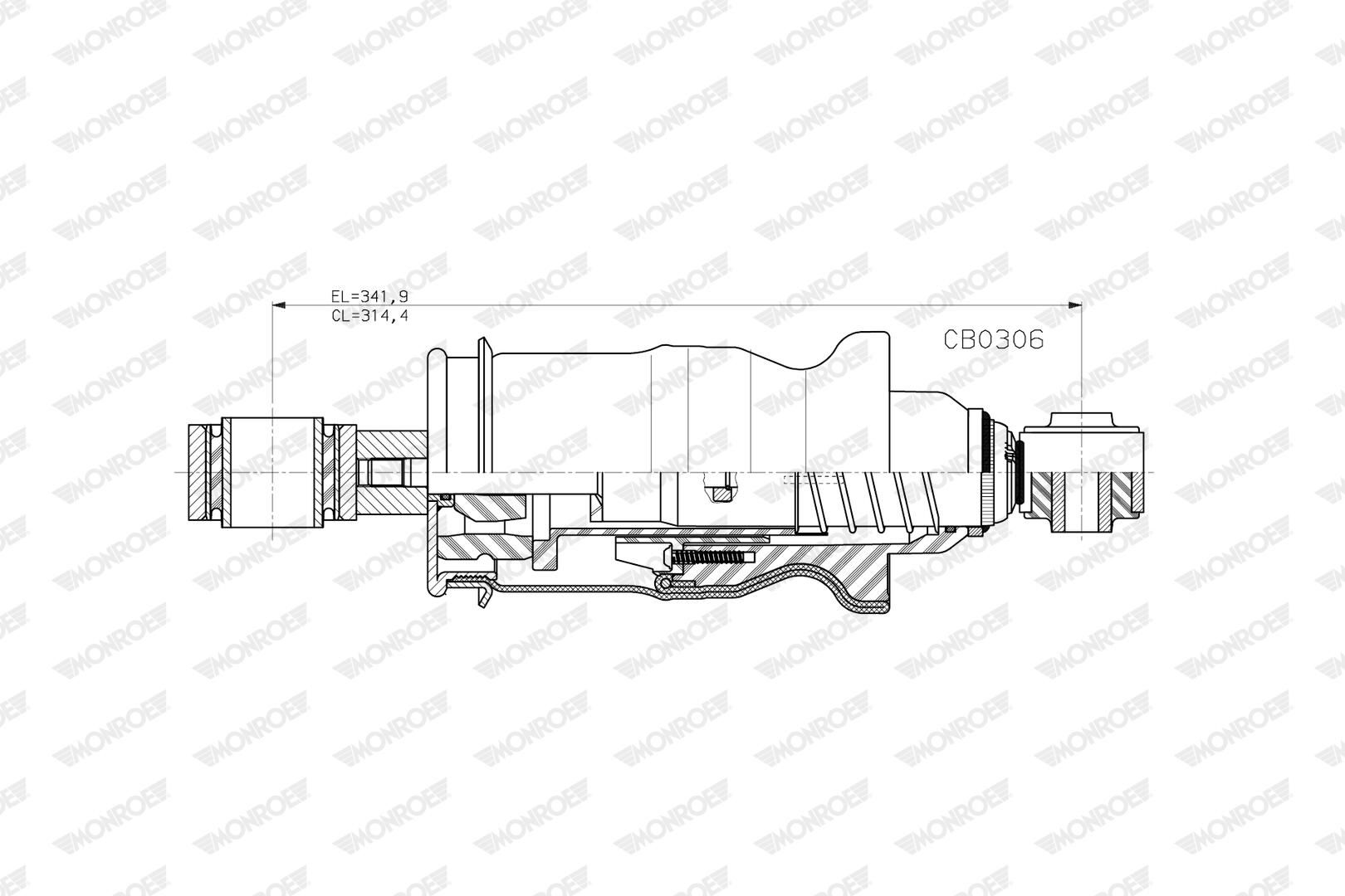 Dämpfer, Fahrerhauslagerung