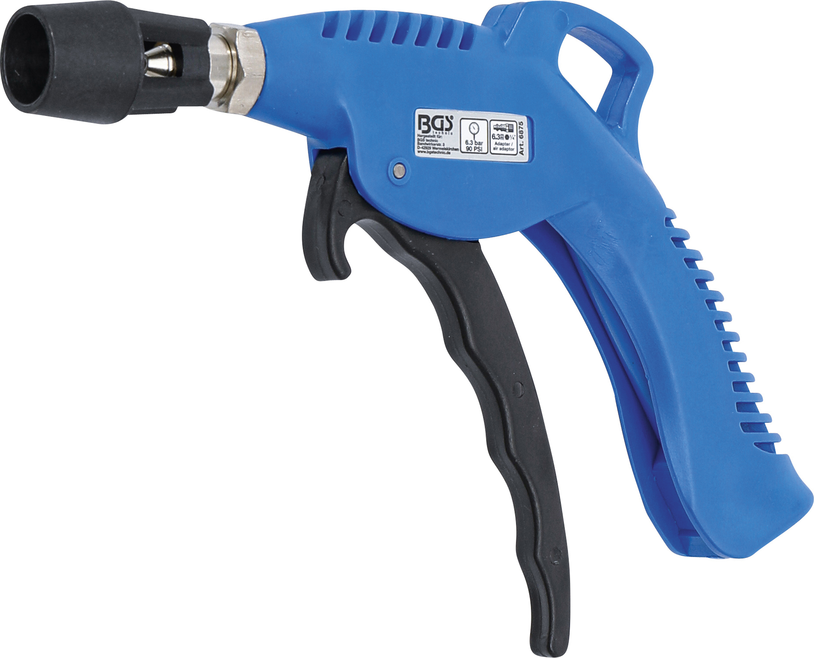BGS Technic Druckluft Ausblaspistole mit Turbo Venturidüse
