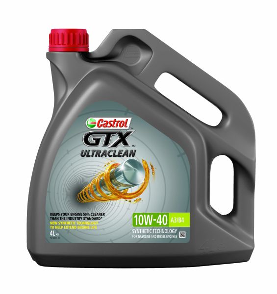 10W-40 Castrol GTX Ultraclean A/B Motoröl 4 Liter