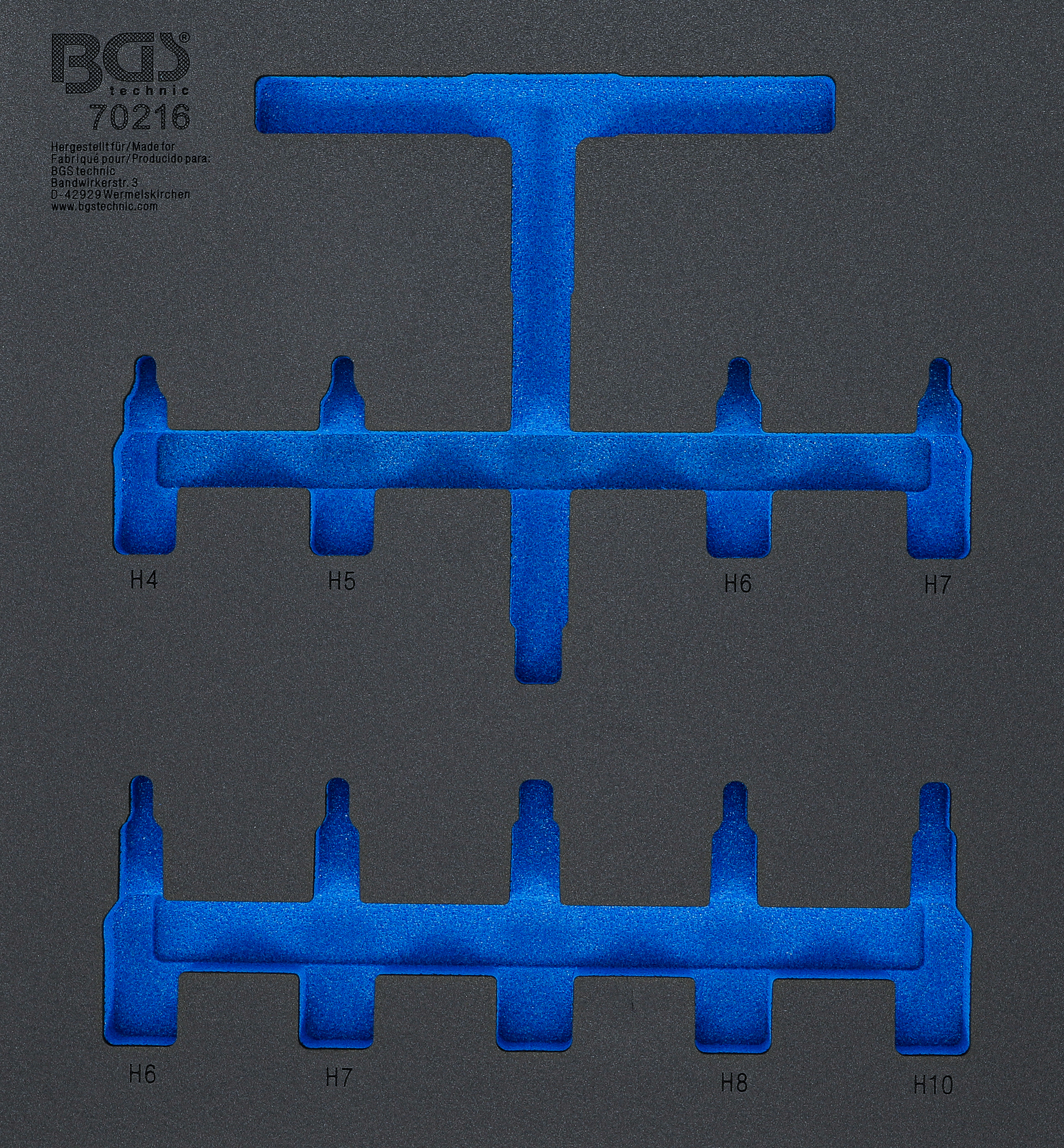 BGS Werkstattwageneinlage 2/3 | leer | für Art. 70216