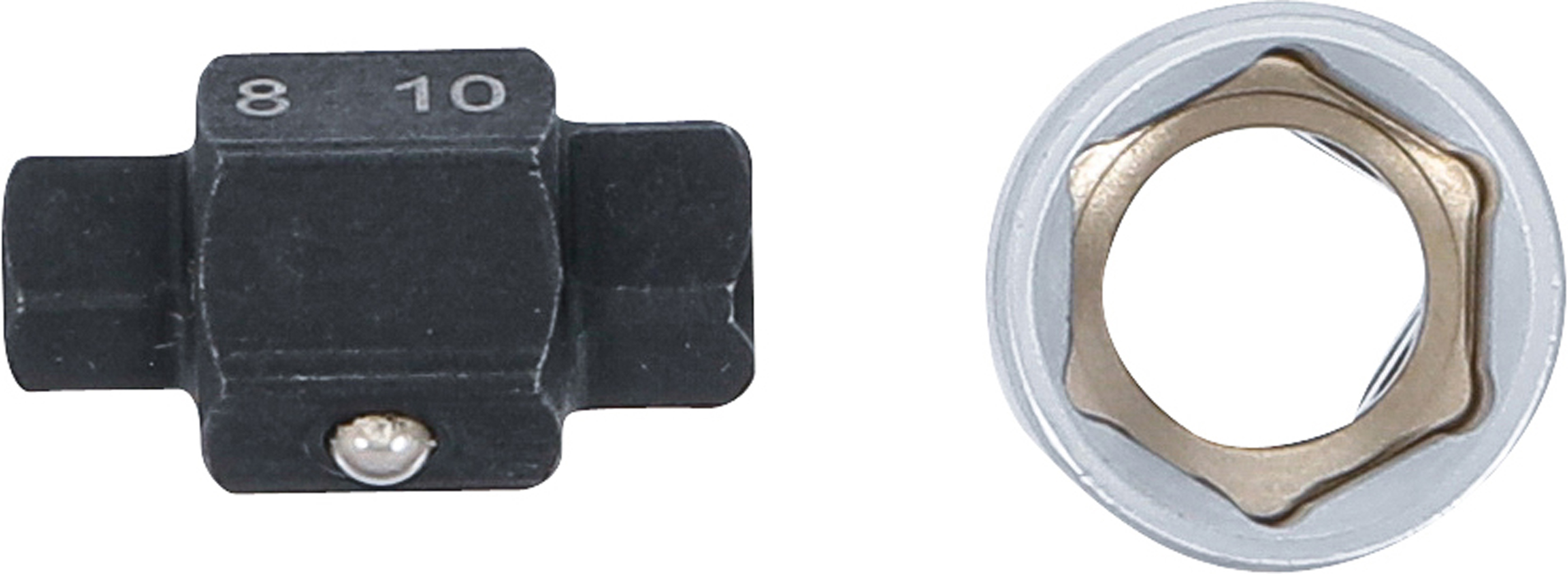 BGS Ölablassschrauben-Einsatz | Vierkant | 8 mm / 10 mm