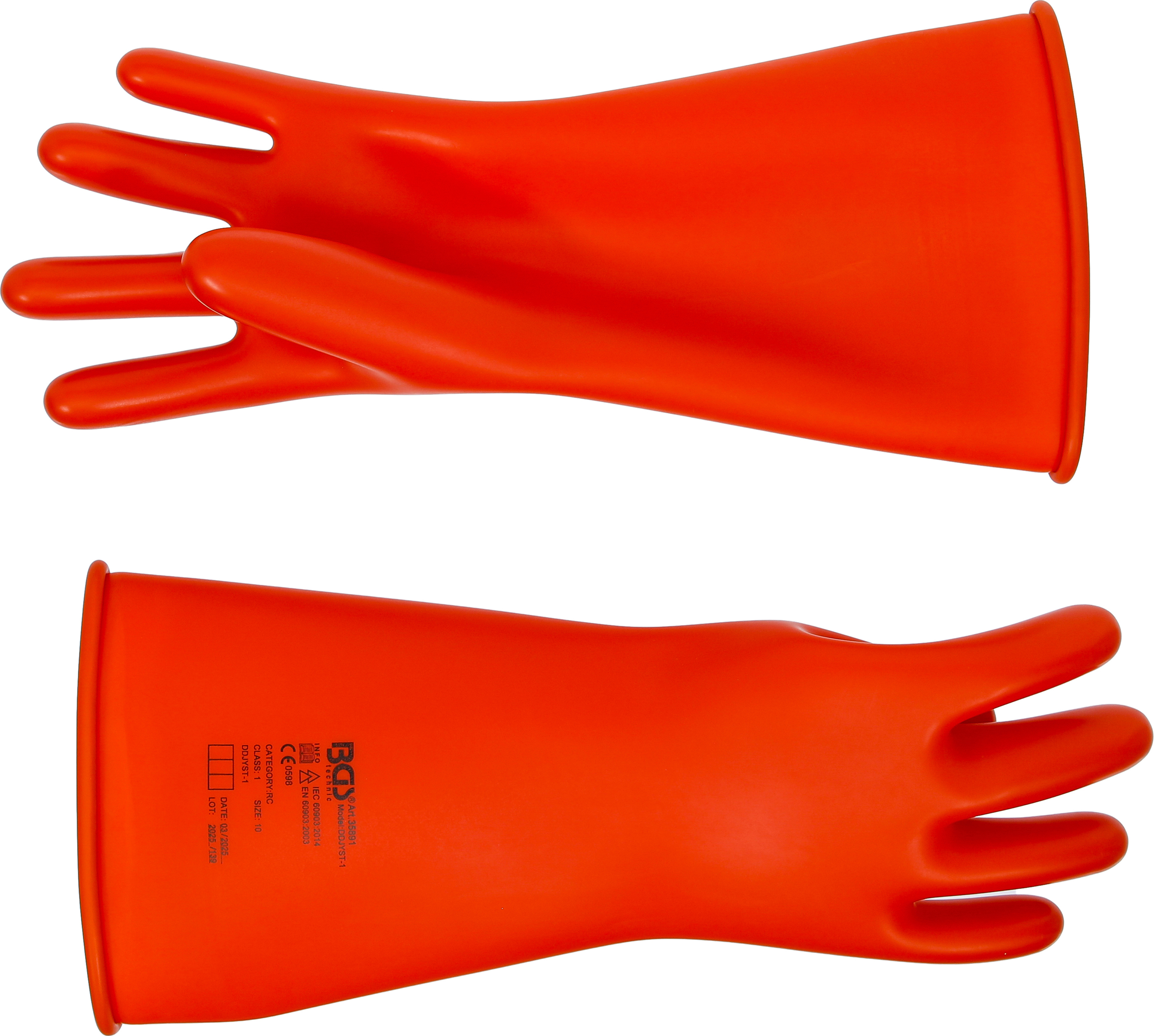 BGS Elektriker-Schutzhandschuhe | mit Naturlatex Schutzisolierung | Größe 10 (XL)