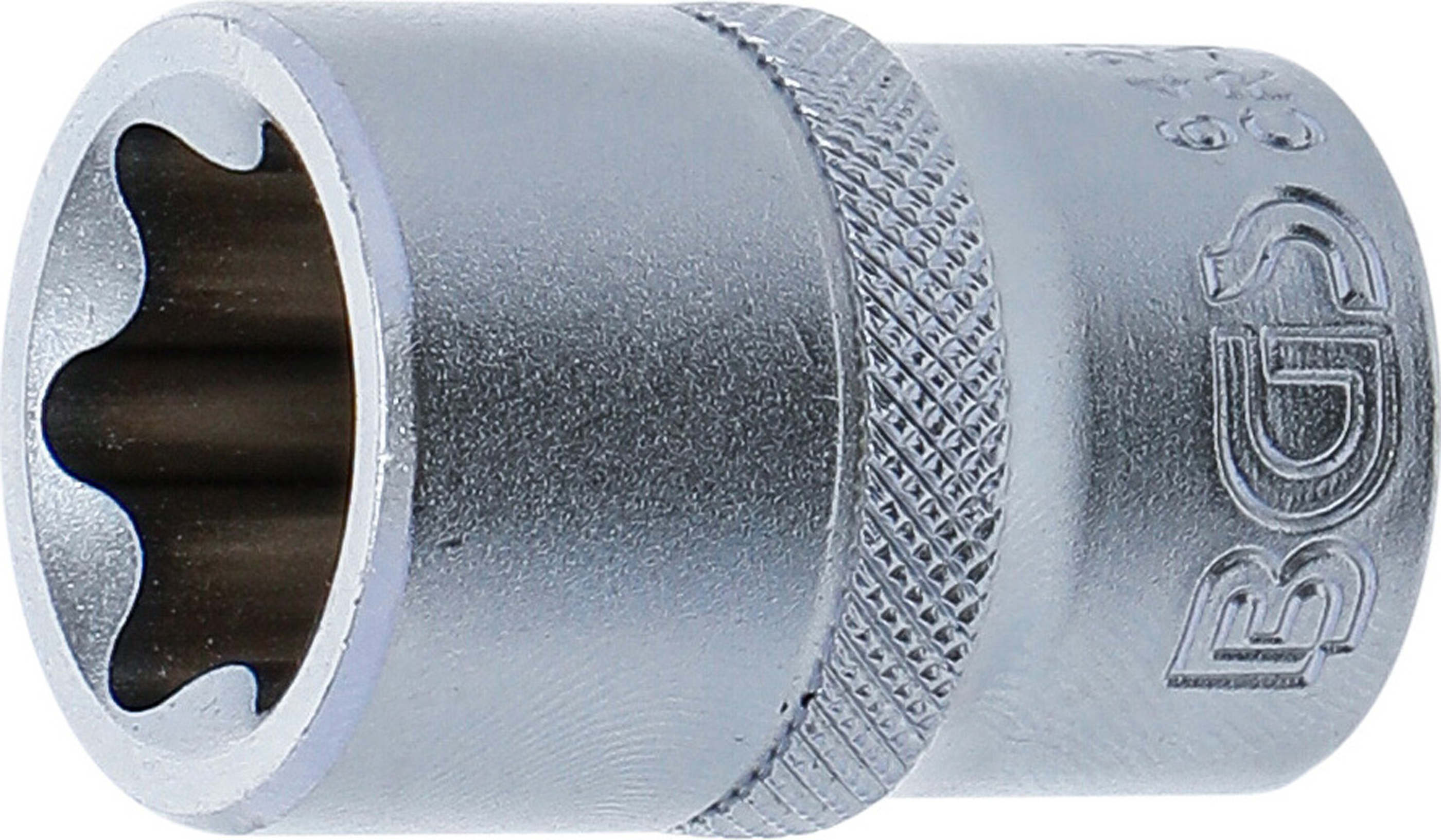 BGS Steckschlüssel-Einsatz E-Profil | Antrieb Innenvierkant 12,5 mm (1/2") | SW E22