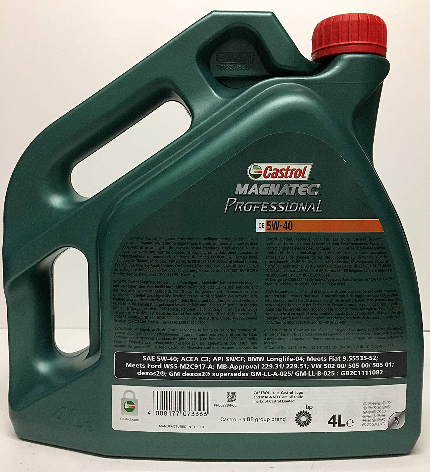 5W-40 Castrol Magnatec Professional OE Motoröl 4 Liter