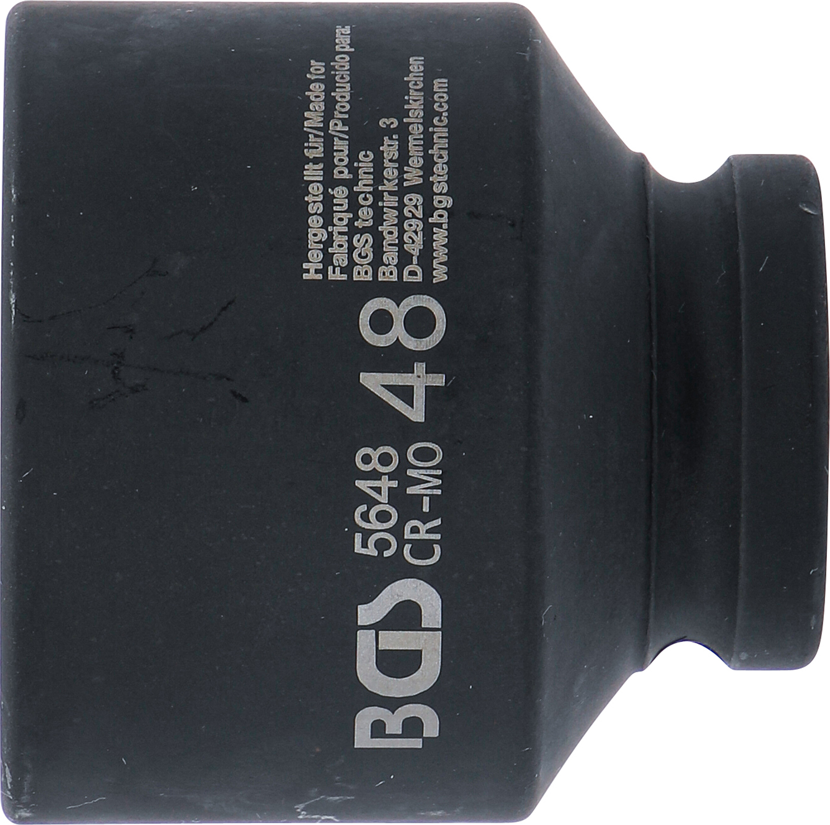 BGS Kraft-Steckschlüssel-Einsatz Sechskant | Antrieb Innenvierkant 20 mm (3/4") | SW 48 mm