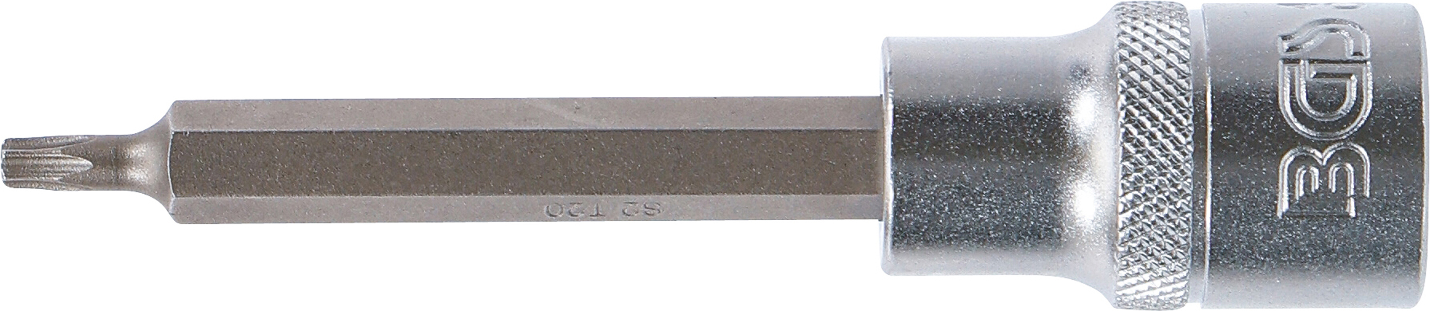 BGS Bit-Einsatz | Länge 100 mm | Antrieb Innenvierkant 12,5 mm (1/2") | T-Profil (für Torx) T20