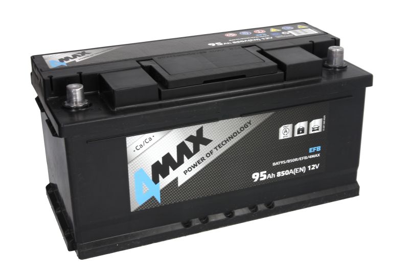 Starterbatterie 4MAX Start-Stop EFB Autobatterie 12V 95Ah 850A