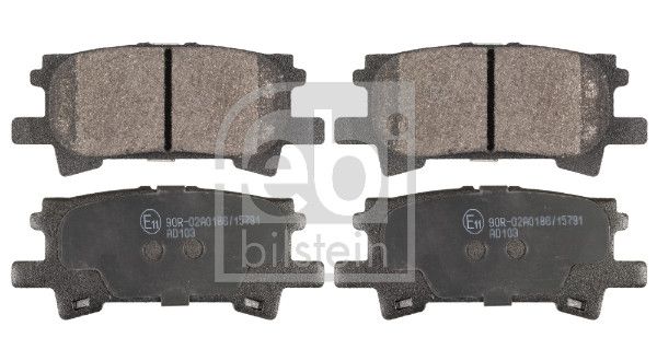 Bremsbelagsatz, Scheibenbremse FE116334 “FEBI BILSTEIN 101,8 mm, 43,8 mm”