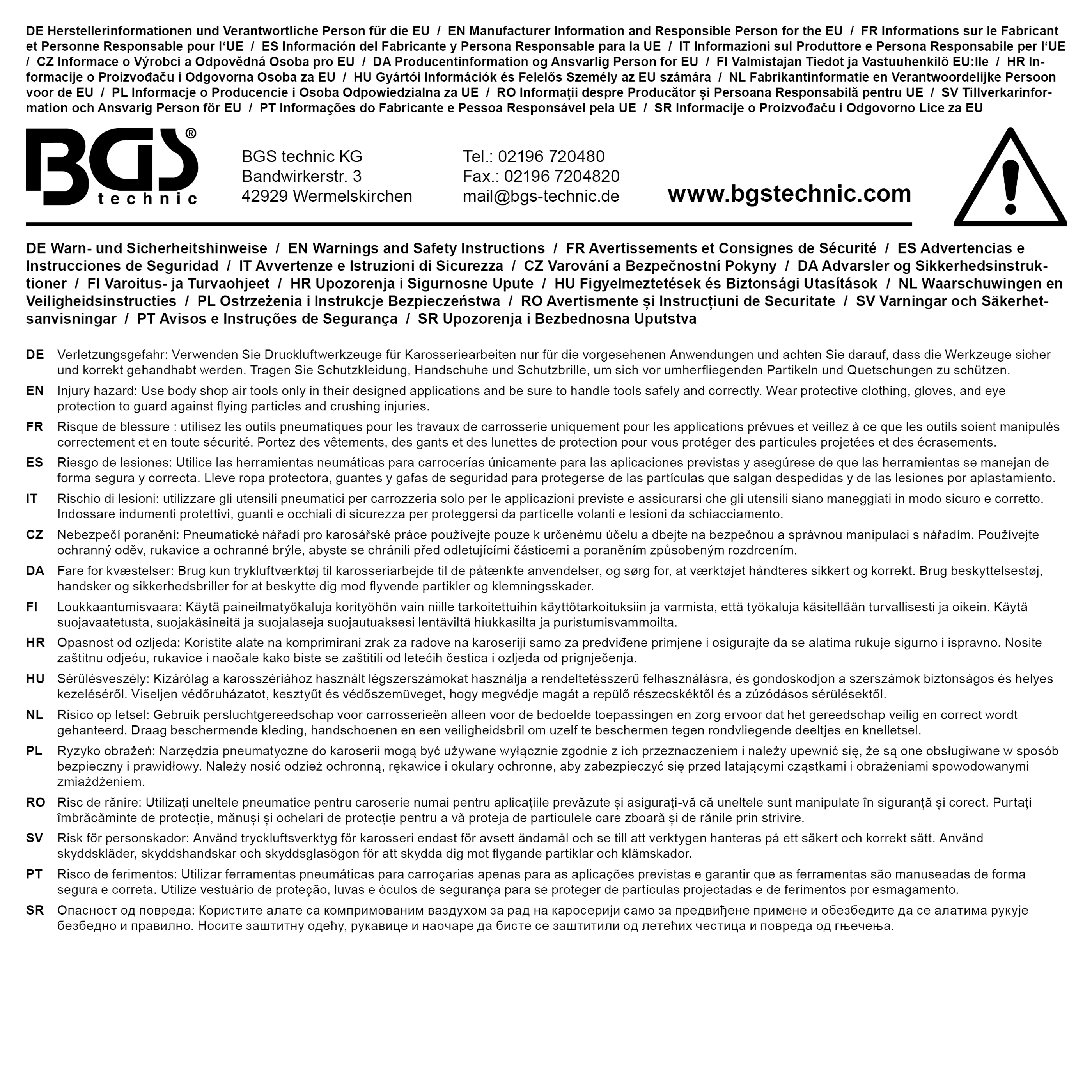 BGS Druckluft-Blechnibbler