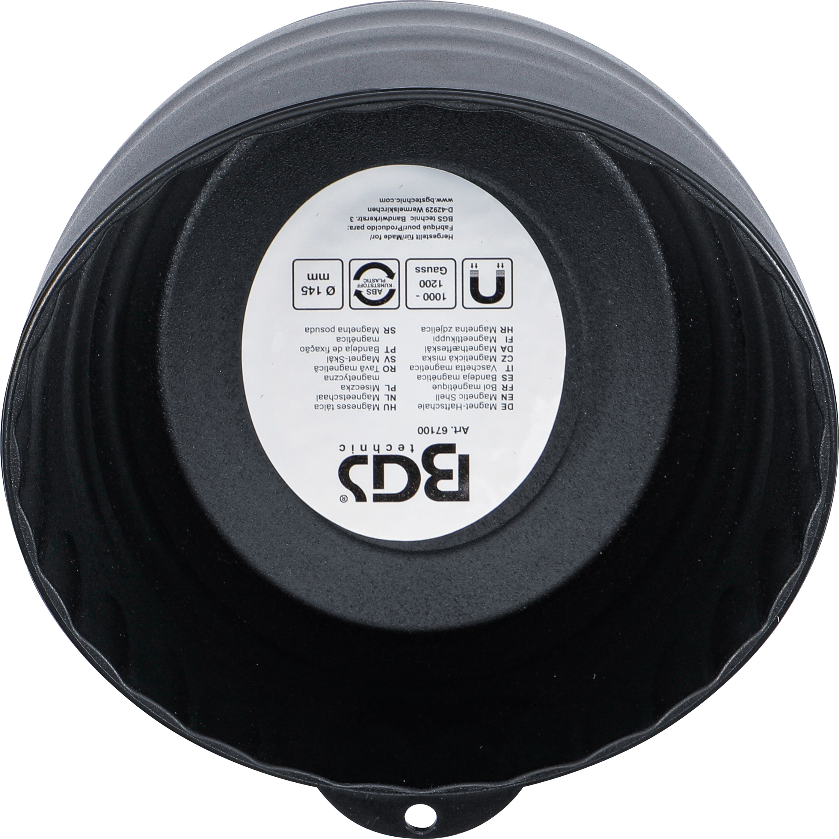 BGS Magnet-Haftschale | extra hoher Rand | Ø 145 mm