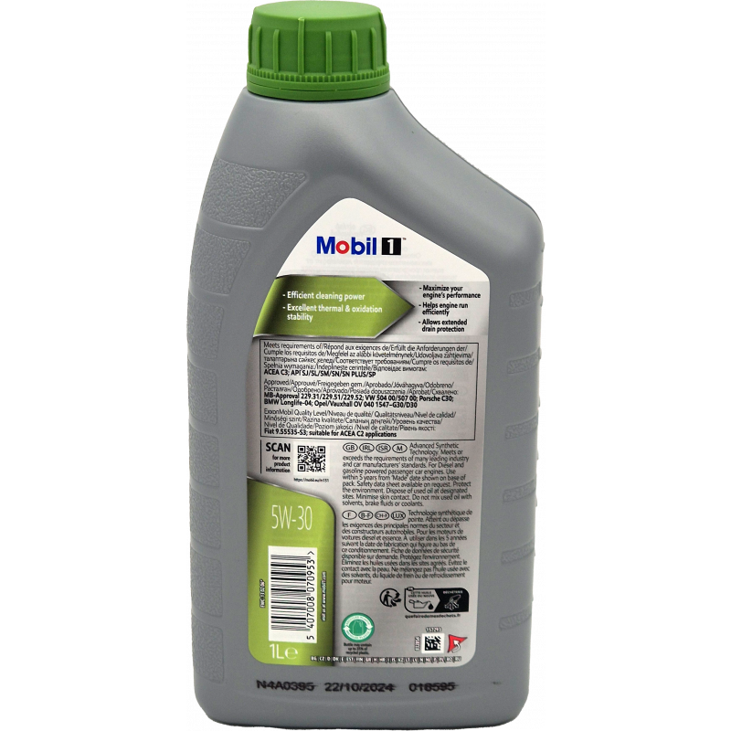 5W-30 Mobil 1 ESP Motoröl 1 Liter