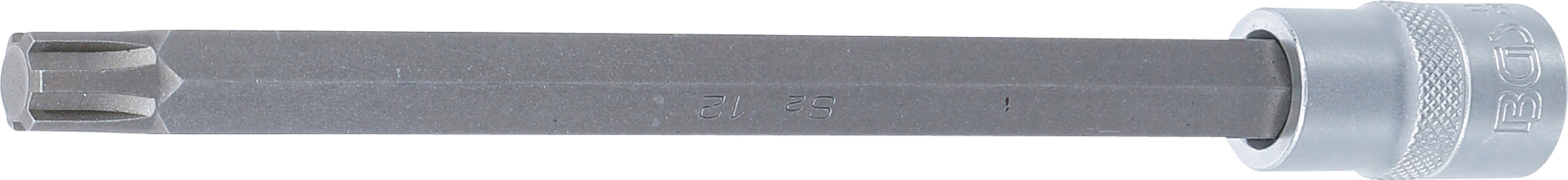 BGS Bit-Einsatz | Länge 200 mm | Antrieb Innenvierkant 12,5 mm (1/2") | Keil-Profil (für RIBE) M12