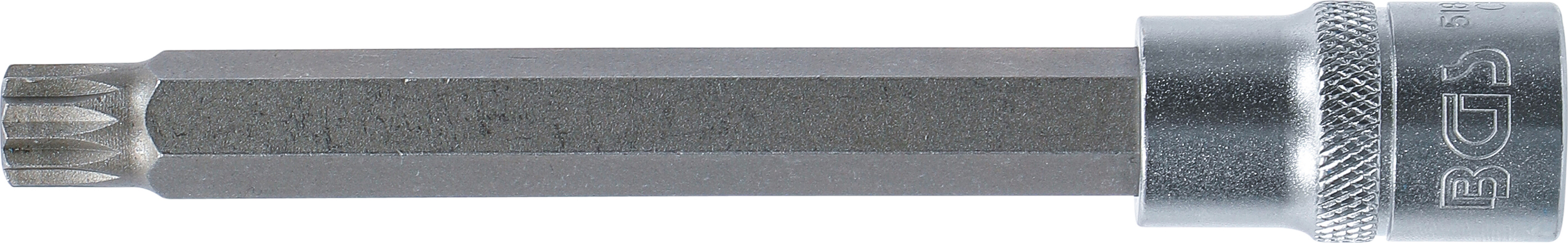 BGS Bit-Einsatz | Länge 140 mm | Antrieb Innenvierkant 12,5 mm (1/2") | Innenvielzahn (für XZN) M12