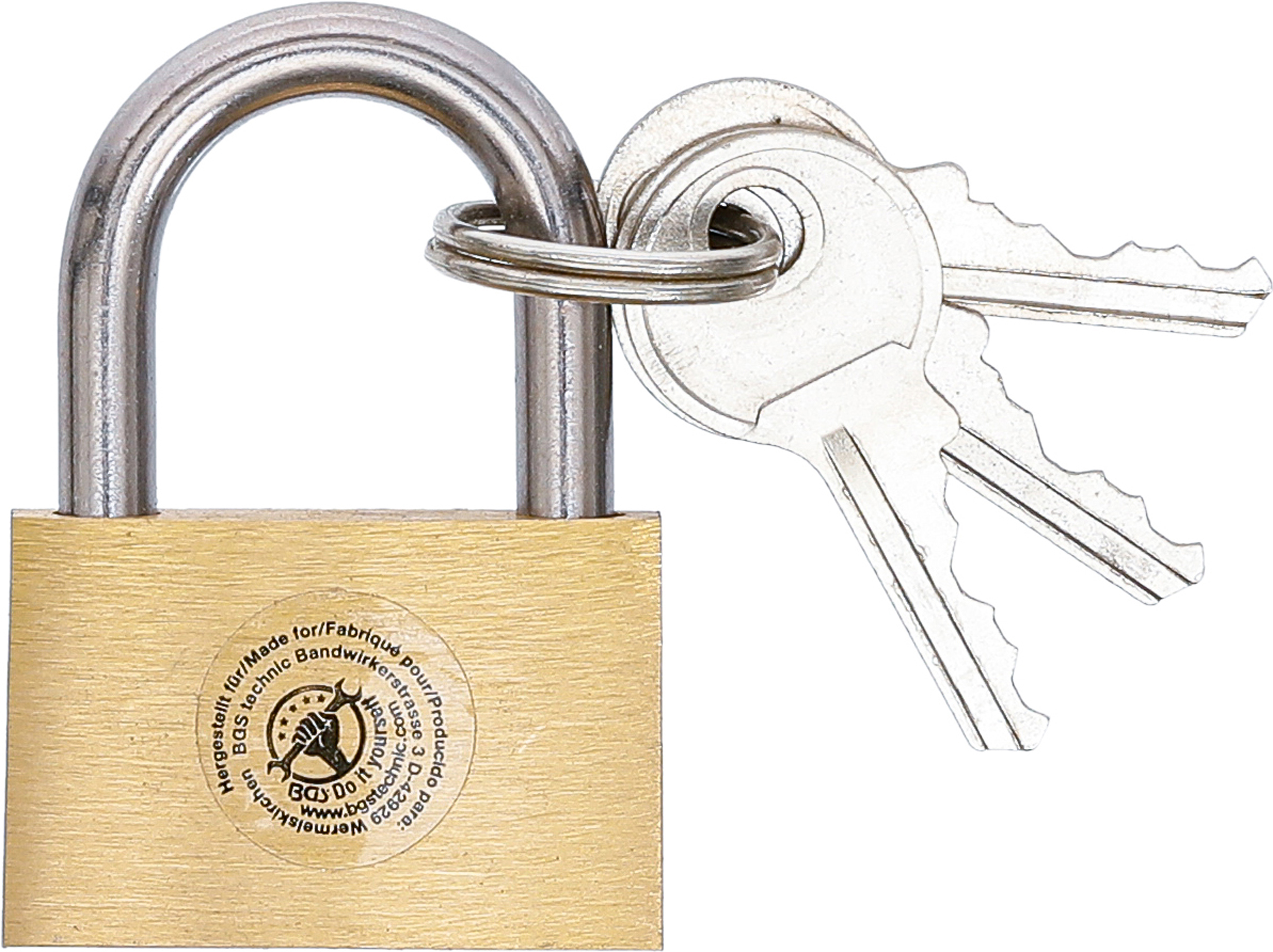 BGS Messing-Vorhängeschloss | 30 mm