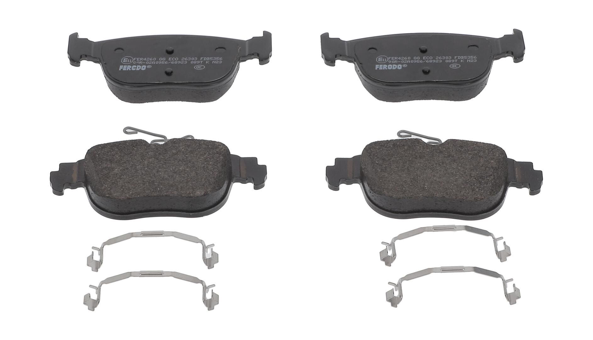 Bremsbelagsatz, Scheibenbremse