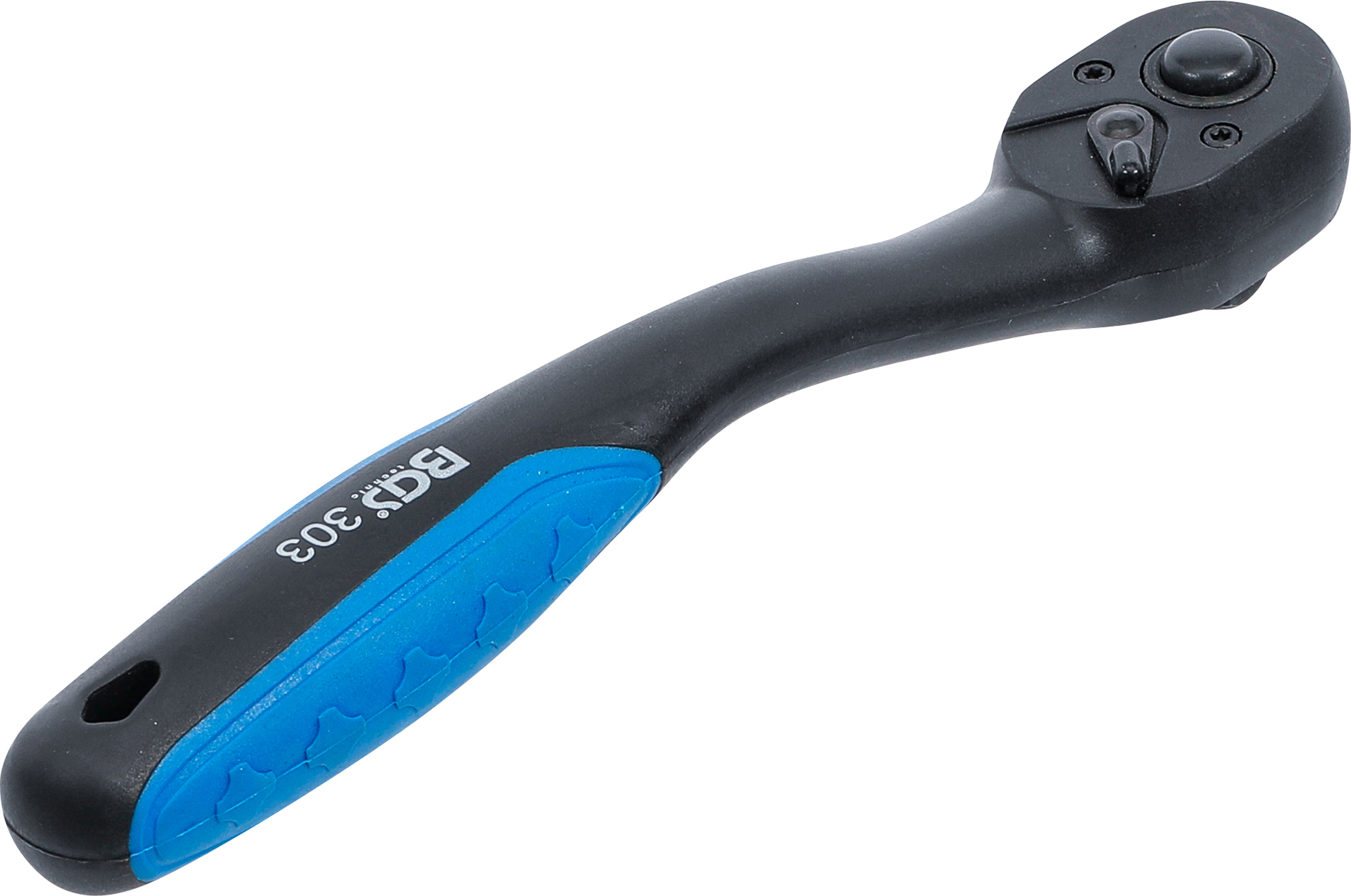 BGS Umschaltknarre, kunststoff-ummantelt | Abtrieb Außenvierkant 10 mm (3/8")