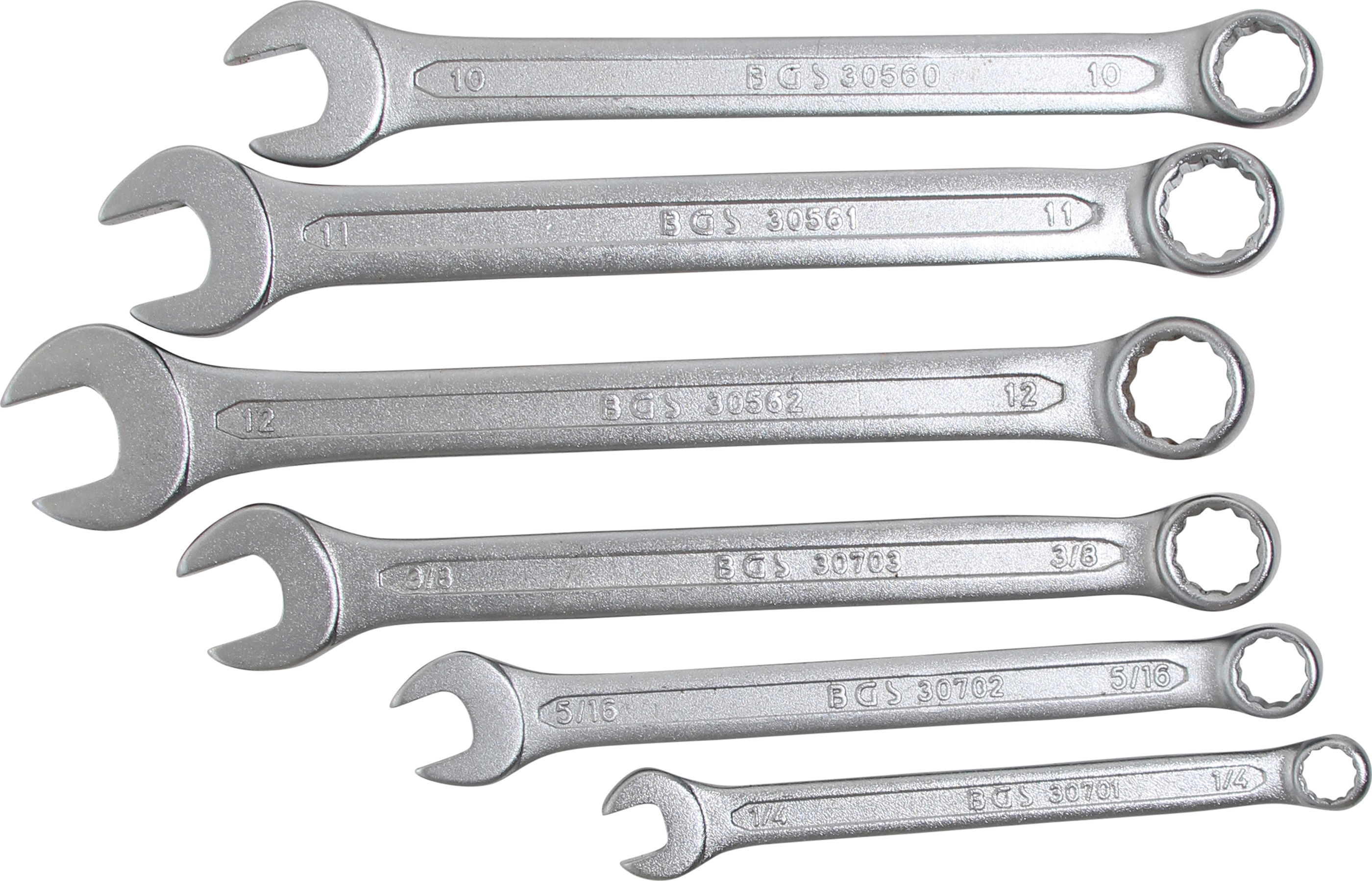 BGS Maul-/Ringschlüsselsortiment | Zollgrößen / metrisch | 50-tlg.