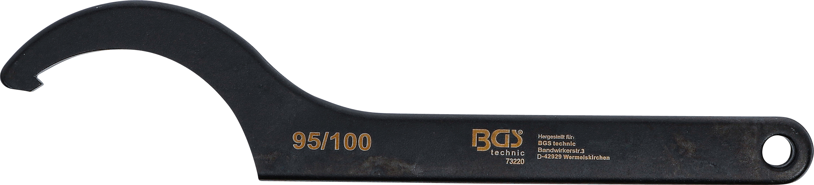 BGS Hakenschlüssel mit Nase | 95 - 100 mm BGS Hakenschlüssel mit Nase | 95 - 100 mm