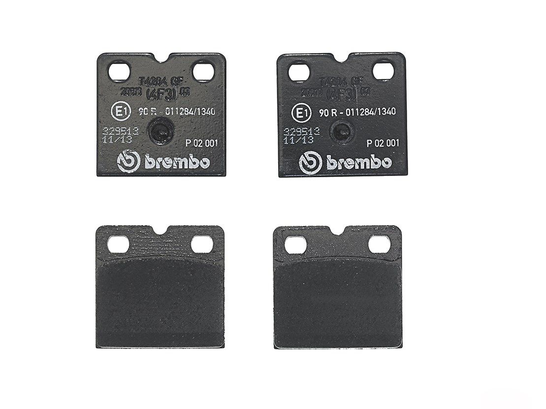 Bremsbelagsatz, Scheibenfeststellbremse “BREMBO Brembo , 9 mm, exkl. Verschleißwarnkontakt ”