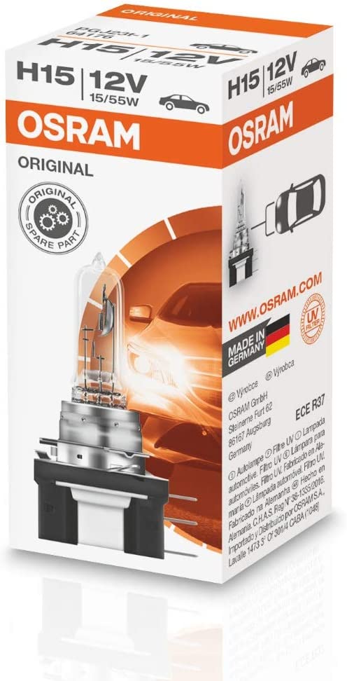 Osram H15 Original 64176 PGJ23T 12V 55/15W Autolampe Halogen Scheinwerfer