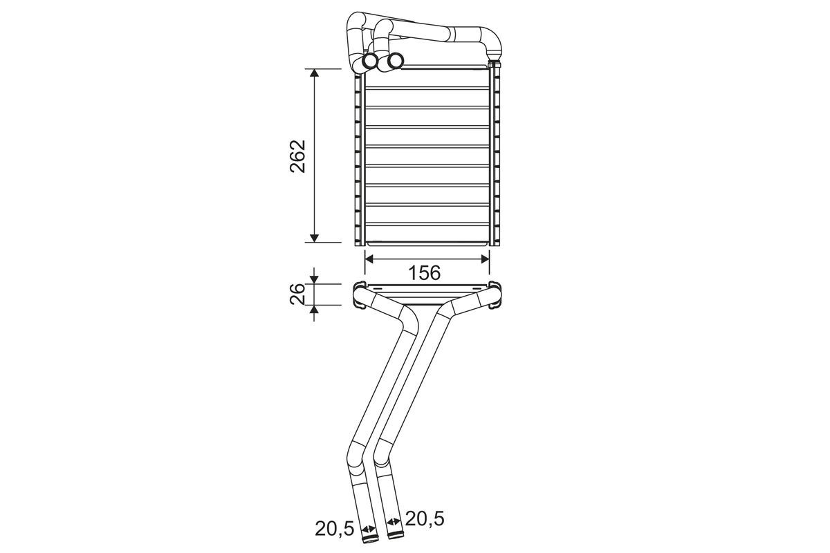 Wärmetauscher, Innenraumheizung
