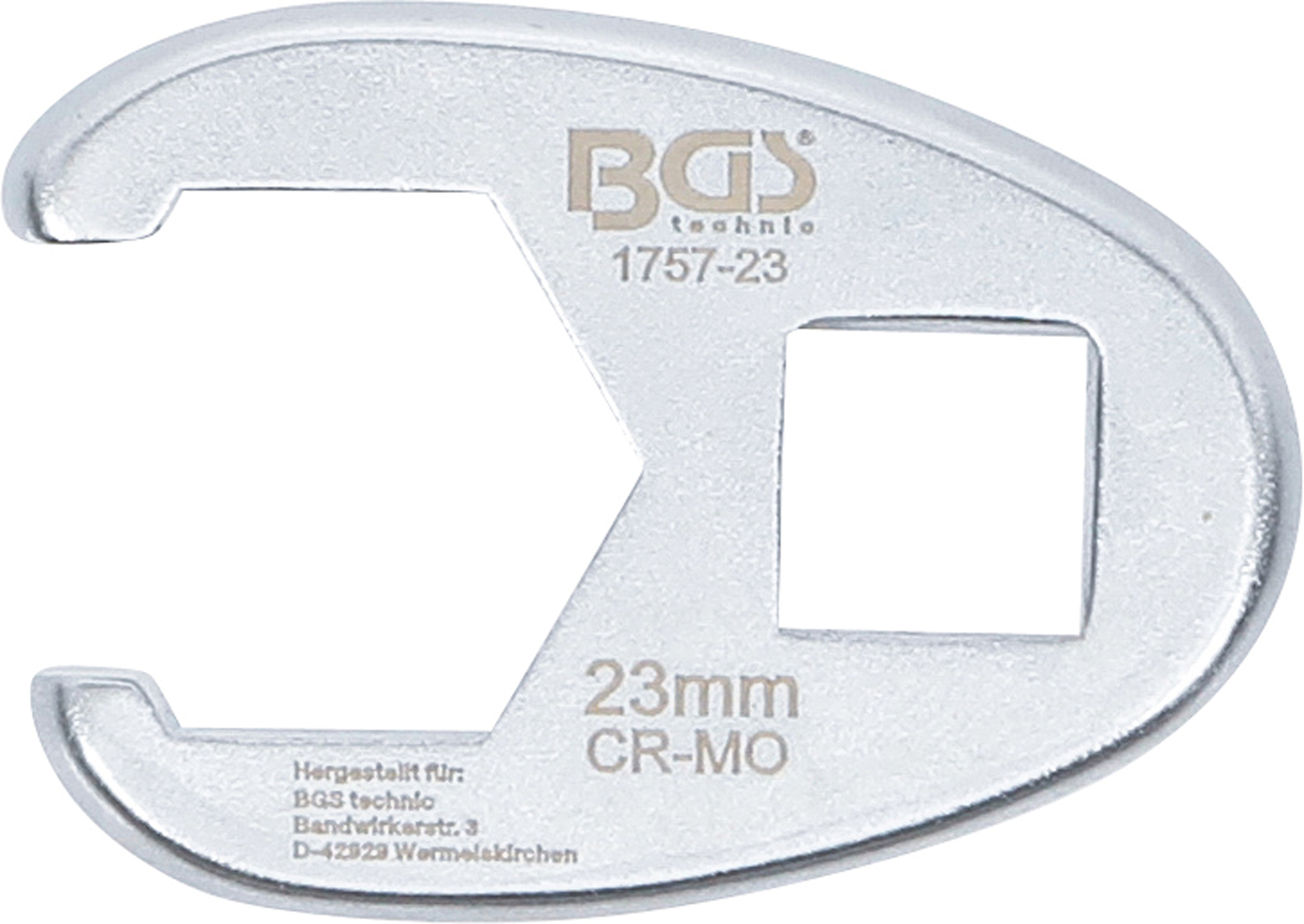 BGS Hahnenfußschlüssel | Antrieb Innenvierkant 12,5 mm (1/2") | SW 23 mm