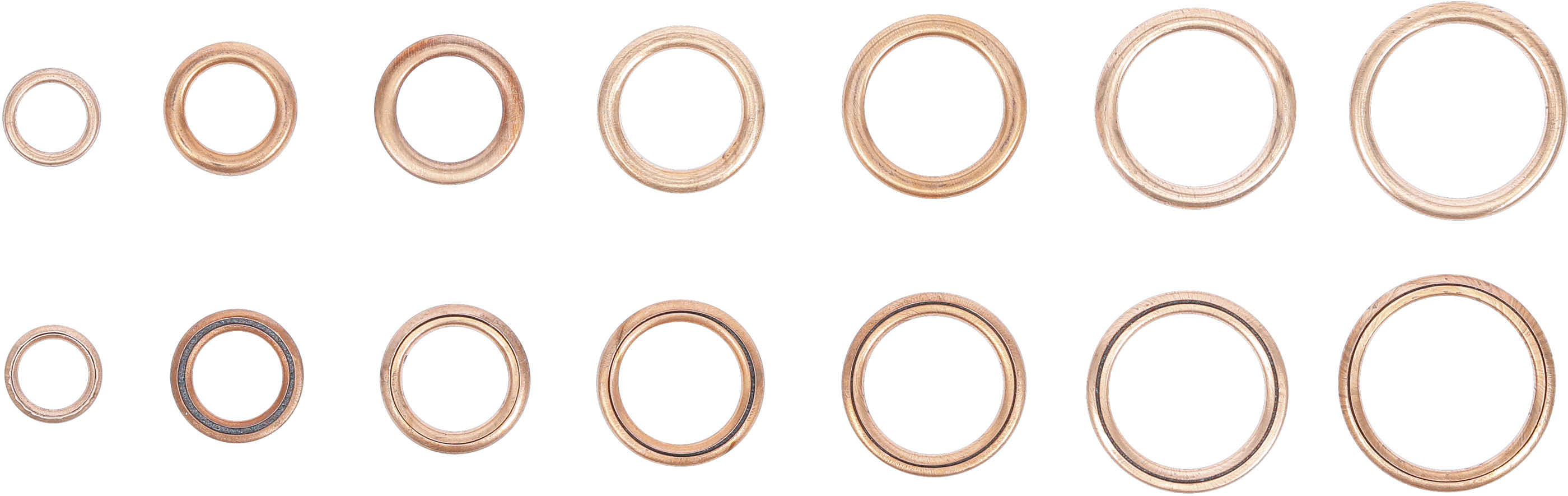 BGS O-Ring-Sortiment | Kupfer | Ø 6 - 20 mm | 95-tlg.