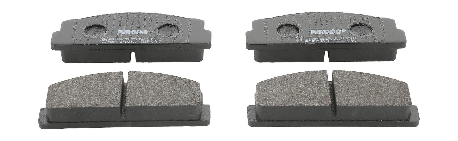 Bremsbelagsatz, Scheibenbremse