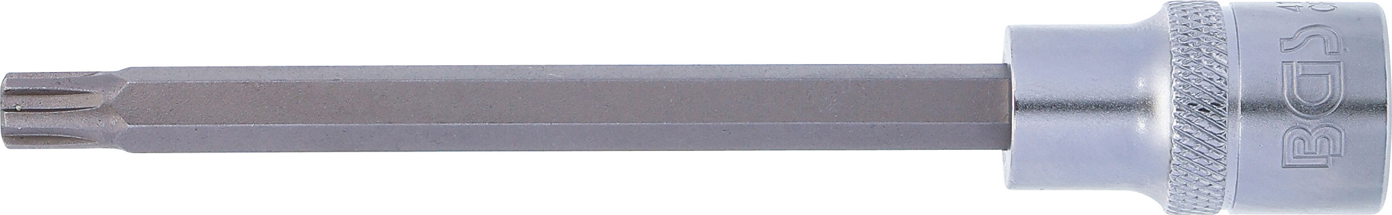 BGS Bit-Einsatz | Länge 140 mm | Antrieb Innenvierkant 12,5 mm (1/2") | Keil-Profil (für RIBE) M8