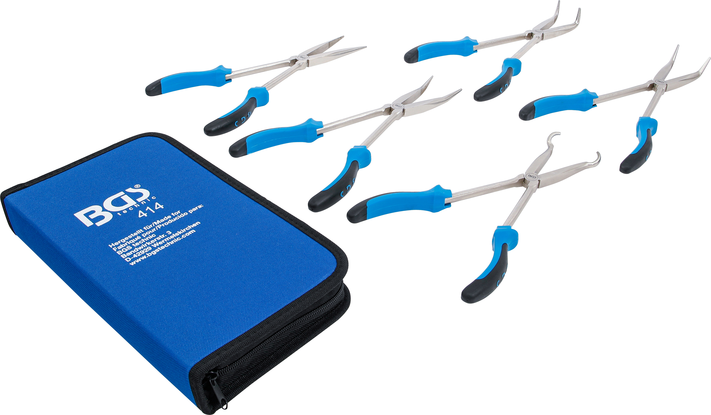 BGS Langbeck-Zangen-Satz | 290 mm | 5-tlg.