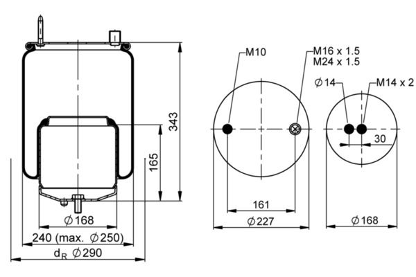 Federbalg, Luftfederung