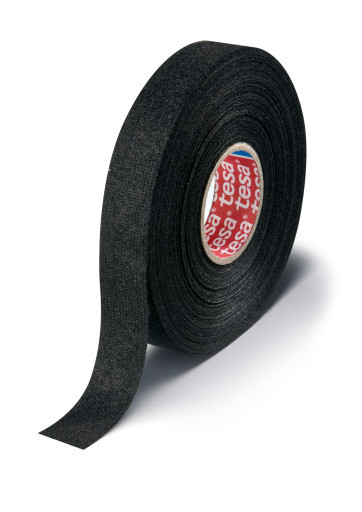 tesa 51608 Textil Isolierband schwarz 19mm x 25m