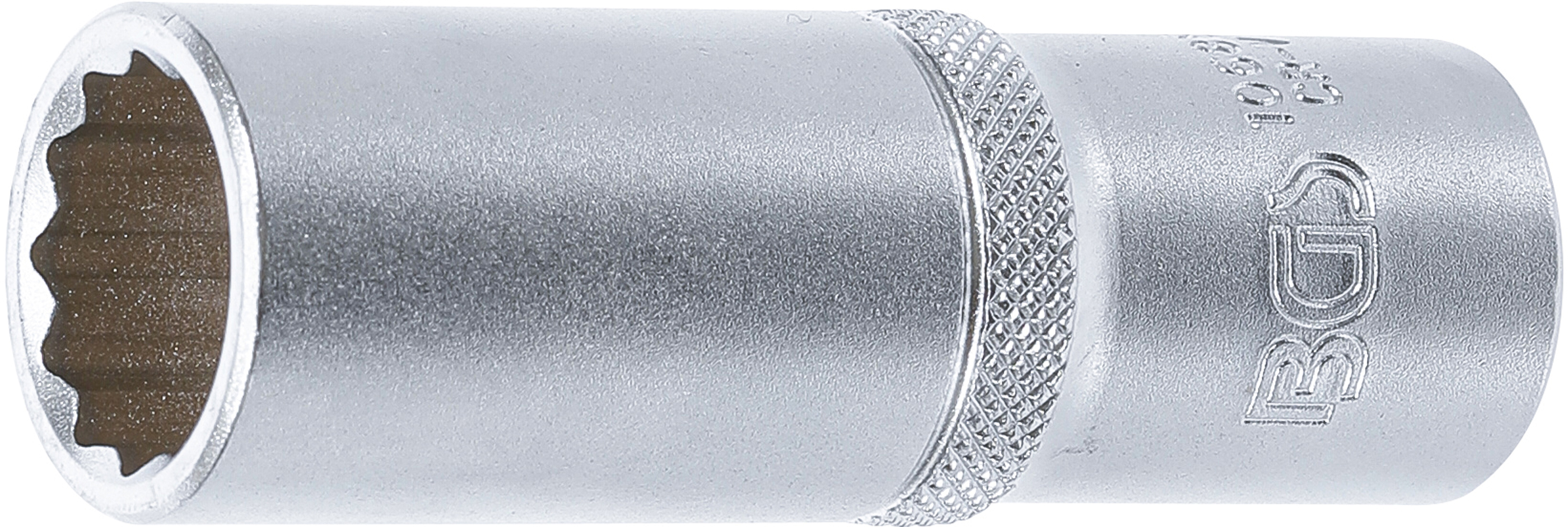 BGS Steckschlüssel-Einsatz Zwölfkant, tief | Antrieb Innenvierkant 12,5 mm (1/2") | SW 18 mm