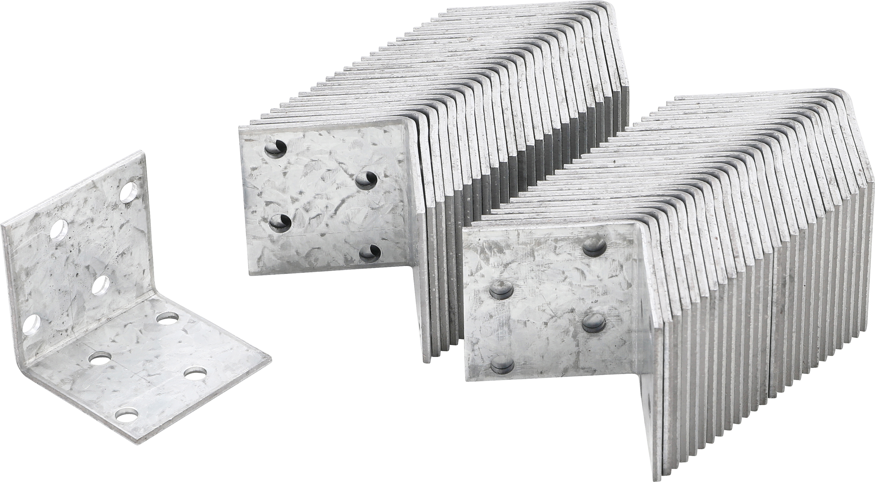 BGS Winkelverbinder | 40 x 40 x 40 x 2 mm | Spar-Pack | 50 Stück
