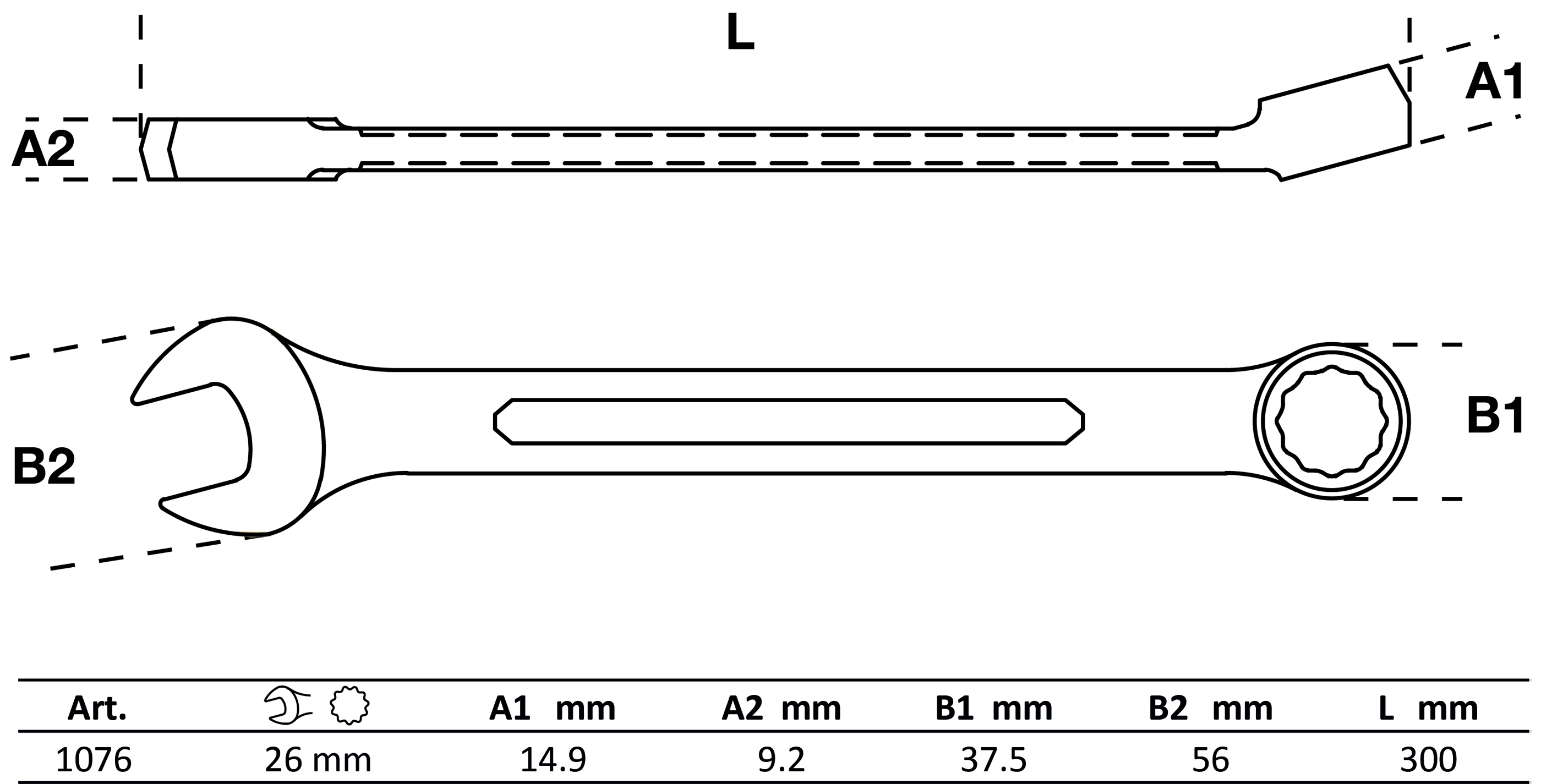BGS Maul-Ringschlüssel | SW 26 mm