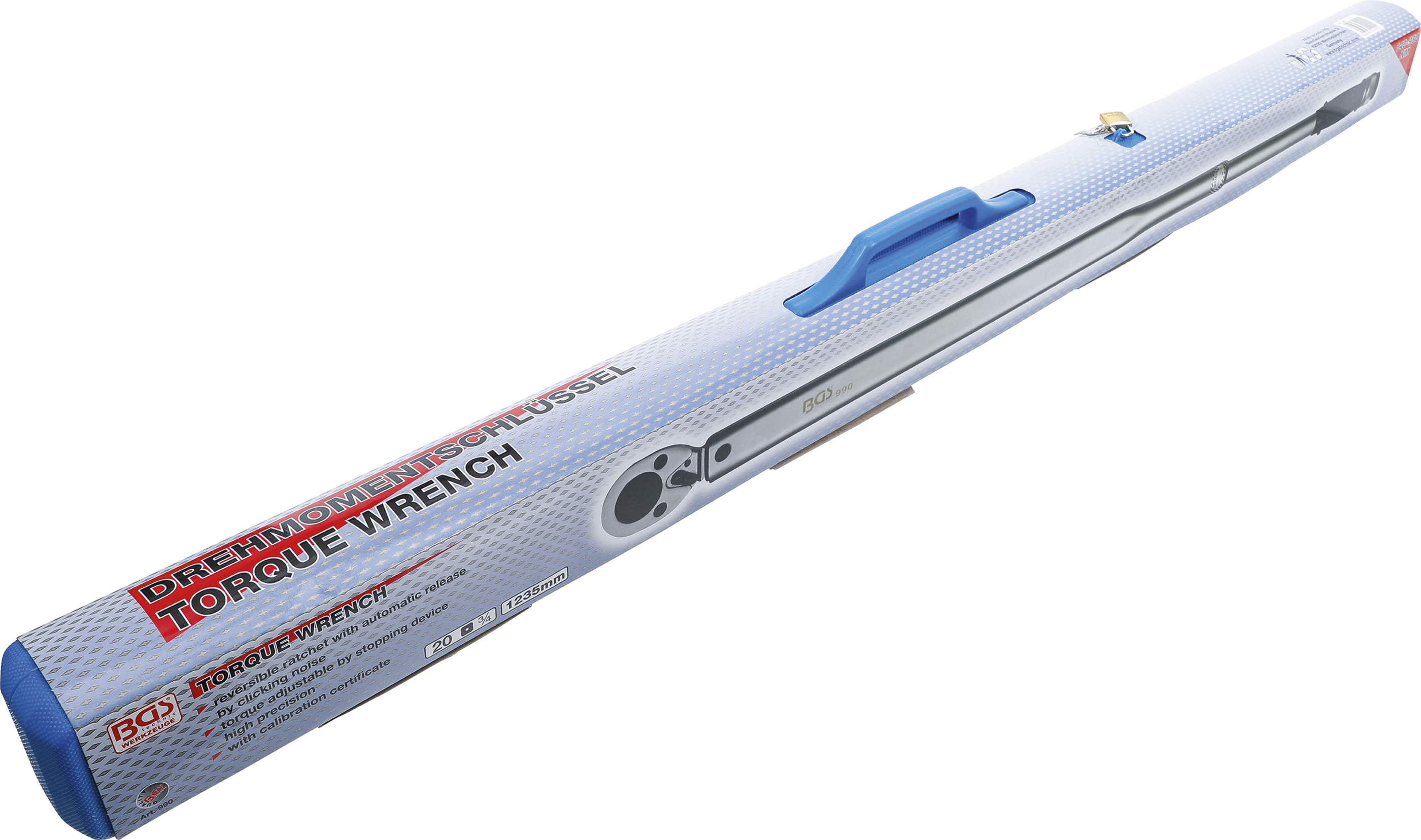 BGS Drehmomentschlüssel | Abtrieb Außenvierkant 20 mm (3/4") | 140 - 980 Nm