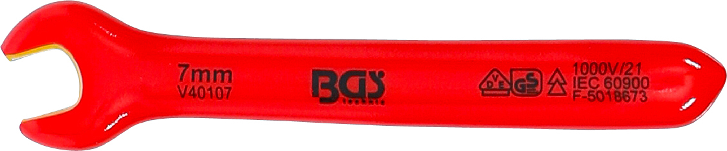 BGS VDE-Einmaulschlüssel | SW 7 mm