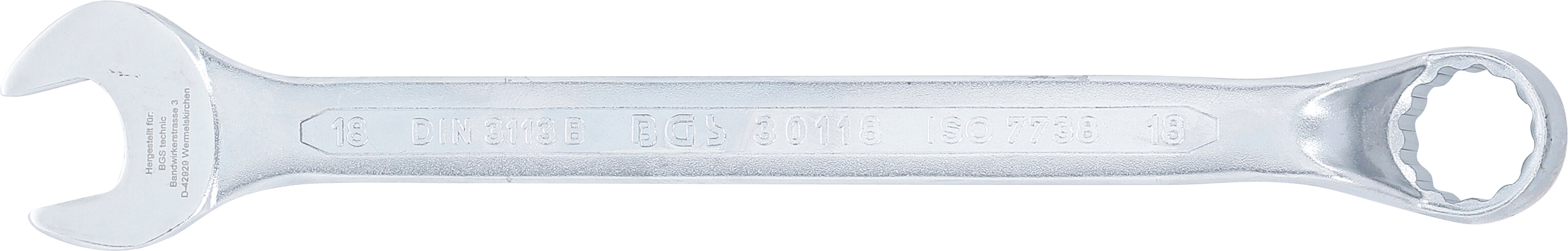 BGS Maul-Ringschlüssel, gekröpft | SW 18 mm
