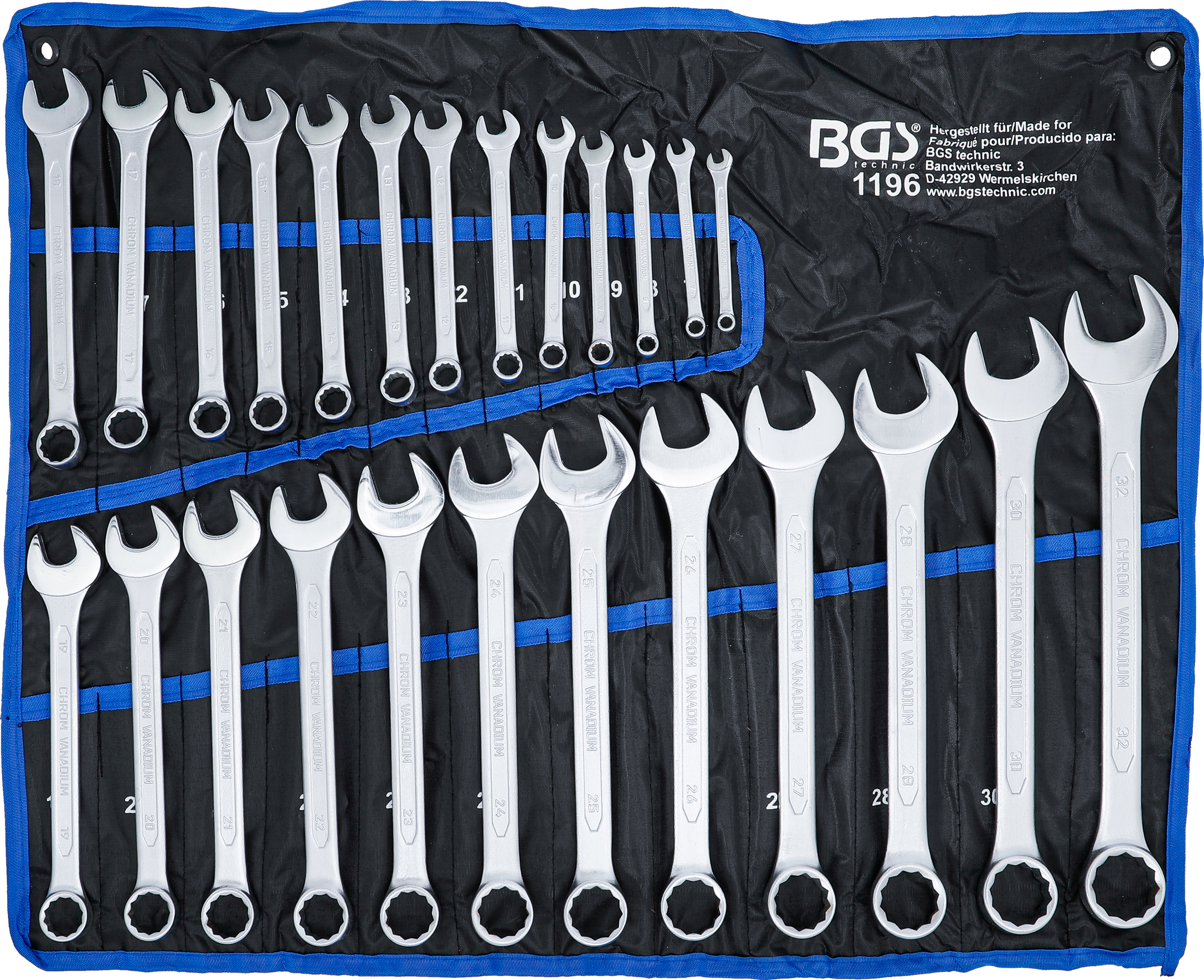 BGS Maul-Ringschlüssel-Satz | SW 6 - 32 mm | 25-tlg.