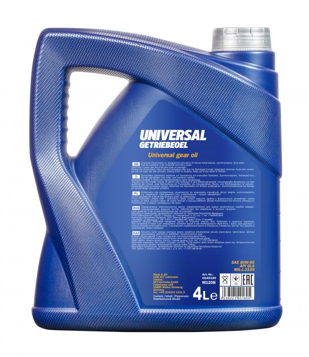 80W-90 Mannol 8107 Universal Getriebeöl 4 Liter