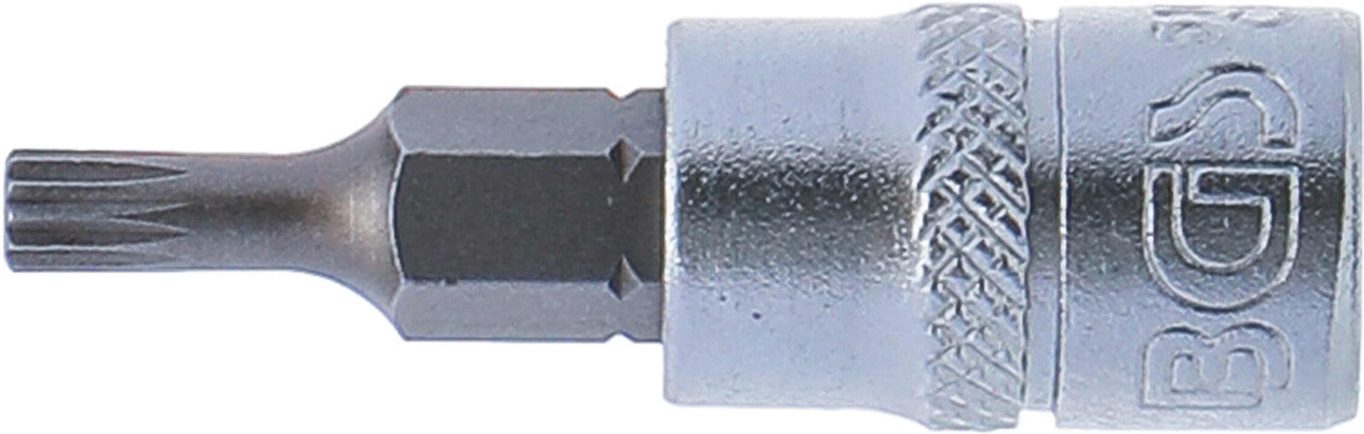 BGS Bit-Einsatz | Antrieb Innenvierkant 6,3 mm (1/4") | Innenvielzahn (für XZN) M4
