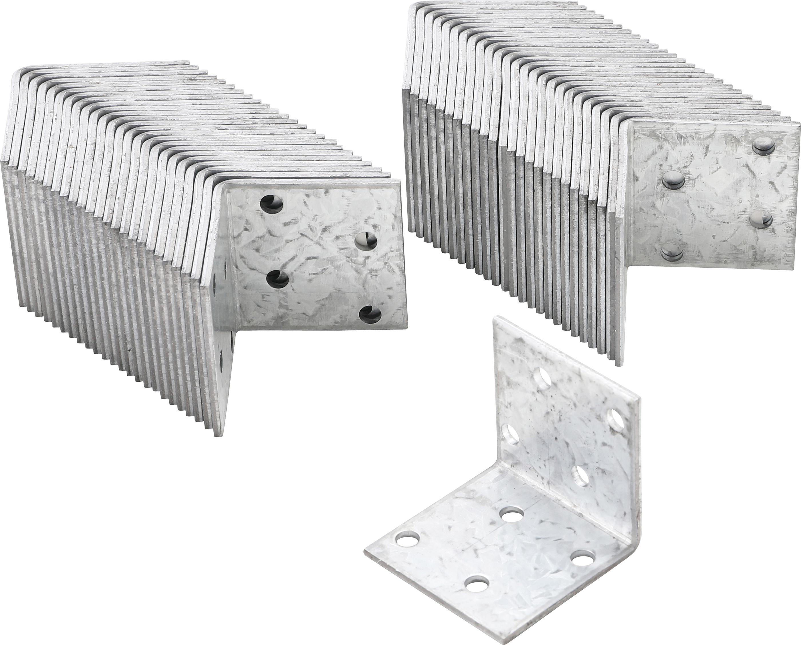 BGS Winkelverbinder | 40 x 40 x 40 x 2 mm | Spar-Pack | 50 Stück