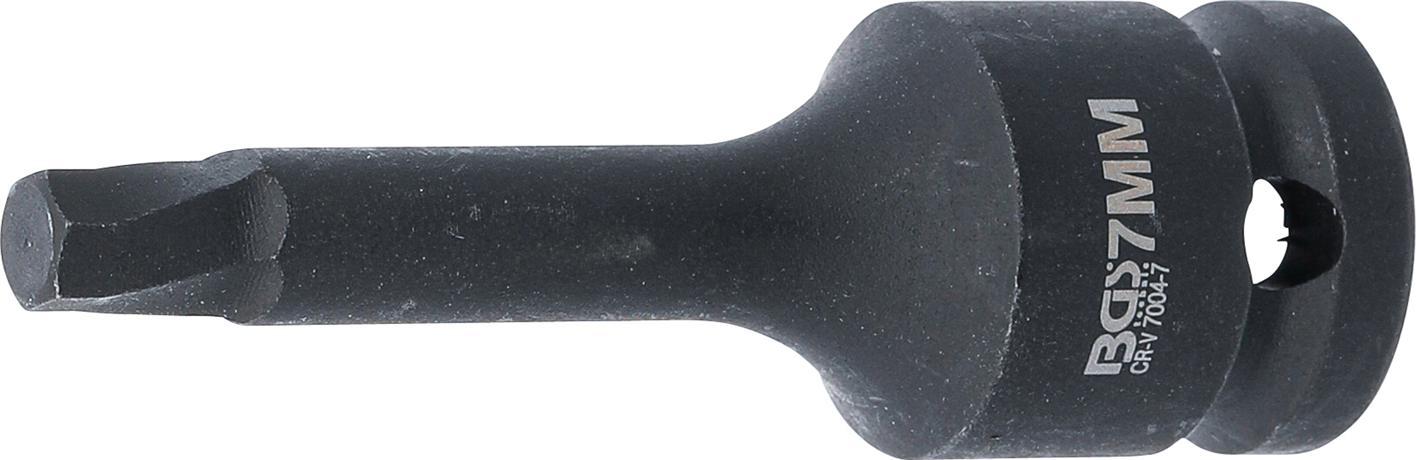 BGS Schraubenausdreher | Antrieb Innenvierkant 12,5 mm (1/2") | für defekten Innensechskant 7 mm