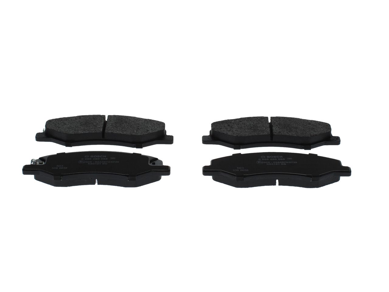 Bremsbelagsatz, Scheibenbremse