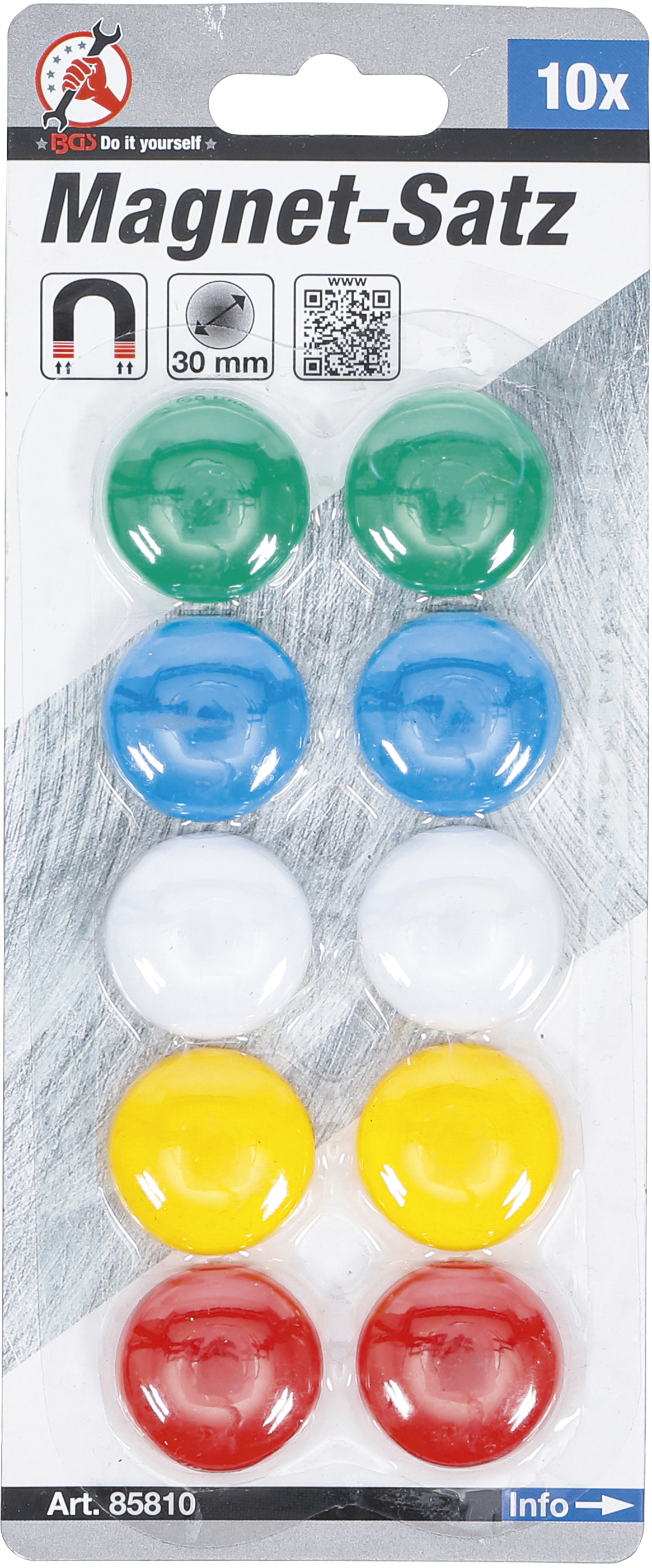 BGS Magnet-Satz | Ø 30 mm | 10-tlg.