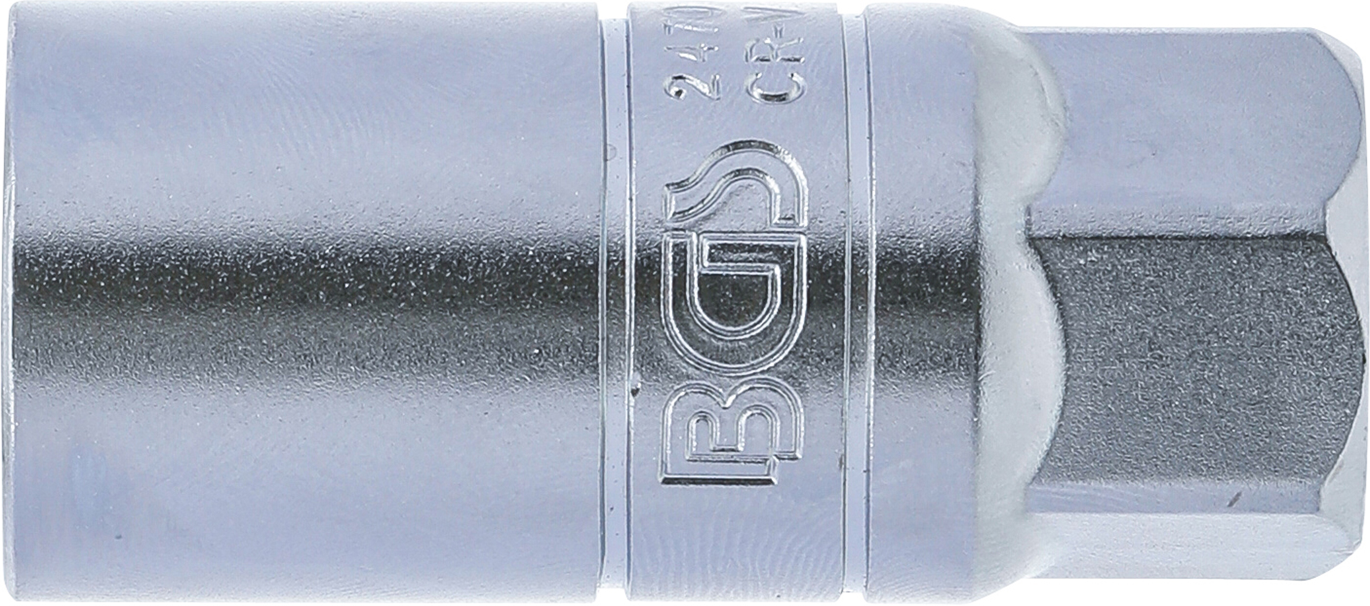 BGS Zündkerzen-Einsatz Sechskant | Antrieb Innenvierkant 12,5 mm (1/2") | SW 21 mm