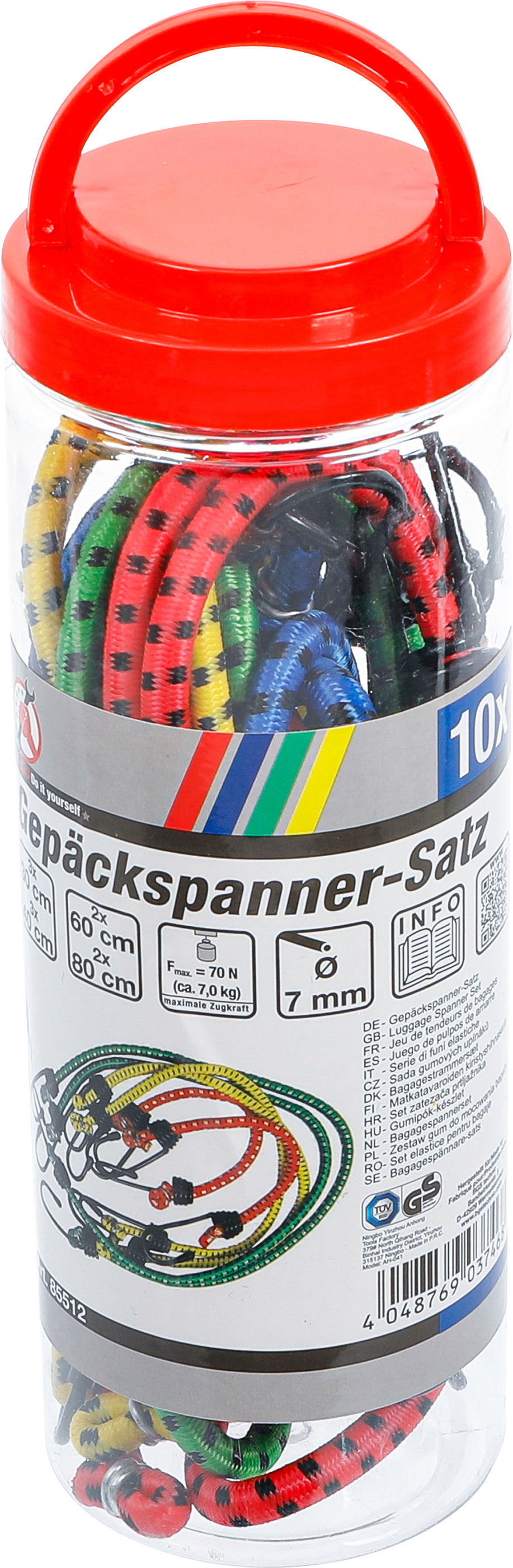 BGS Gepäckspanner-Satz | 300 - 800 mm | 10-tlg.