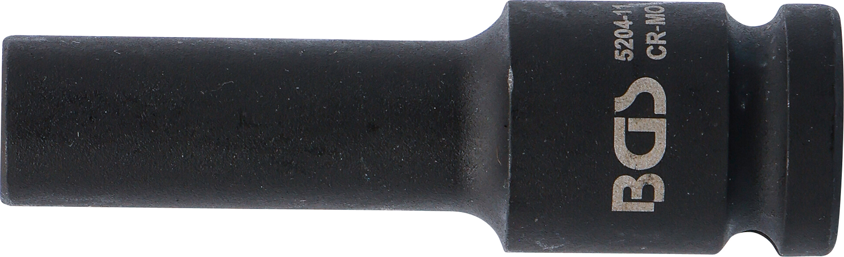 BGS Kraft-Steckschlüssel-Einsatz E-Profil, tief | Antrieb Innenvierkant 12,5 mm (1/2") | SW E11